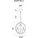 Abia LED 16 inch Chrome Up Chandelier Ceiling Light