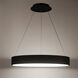 Corso LED 31.5 inch Black Pendant Ceiling Light in 32in, dweLED