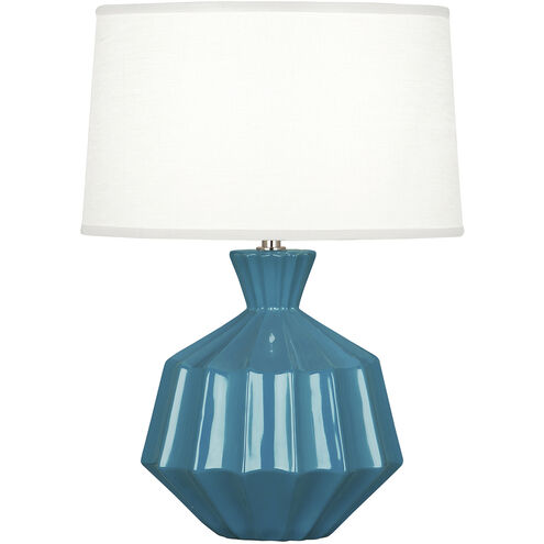 Orion 17.63 inch 60.00 watt Peacock Accent Lamp Portable Light, Polished Nickel Accents