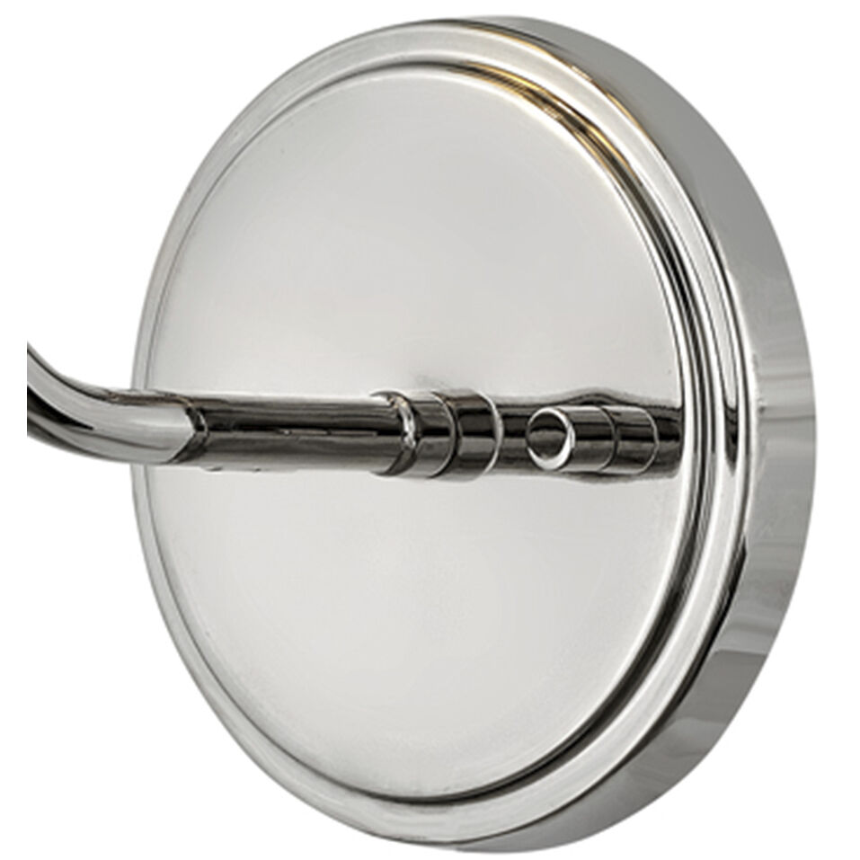 Clarke 1 Light 7.25 inch Polished Nickel Sconce Wall Light in Polished Nickel with Matte White