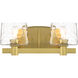 Drysdale 2 Light 14.5 inch Soft Brass Bath Vanity Wall Light