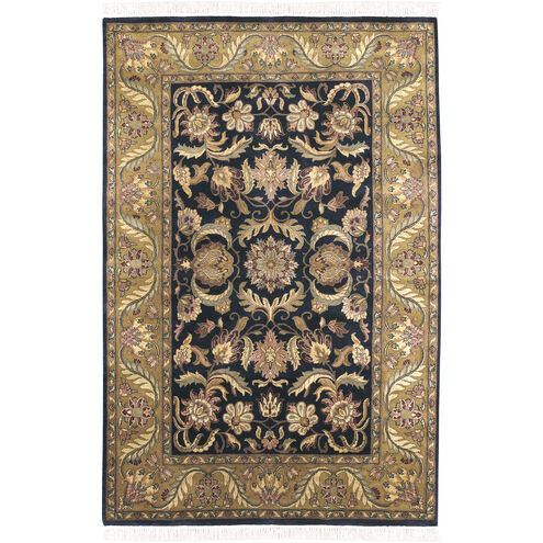 Taj Mahal 117 X 93 inch Ink, Tan, Khaki Rug