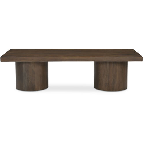Hadley 60 X 24 inch Dark Brown Coffee Table