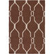 Fallon 36 X 24 inch Dark Brown, Beige Rug