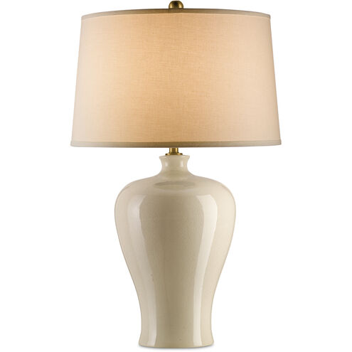 Blaise 31 inch 150 watt Cream Crackle Table Lamp Portable Light