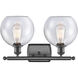 Ballston Athens LED 16 inch Oil Rubbed Bronze Bath Vanity Light Wall Light in Seedy Glass, Ballston