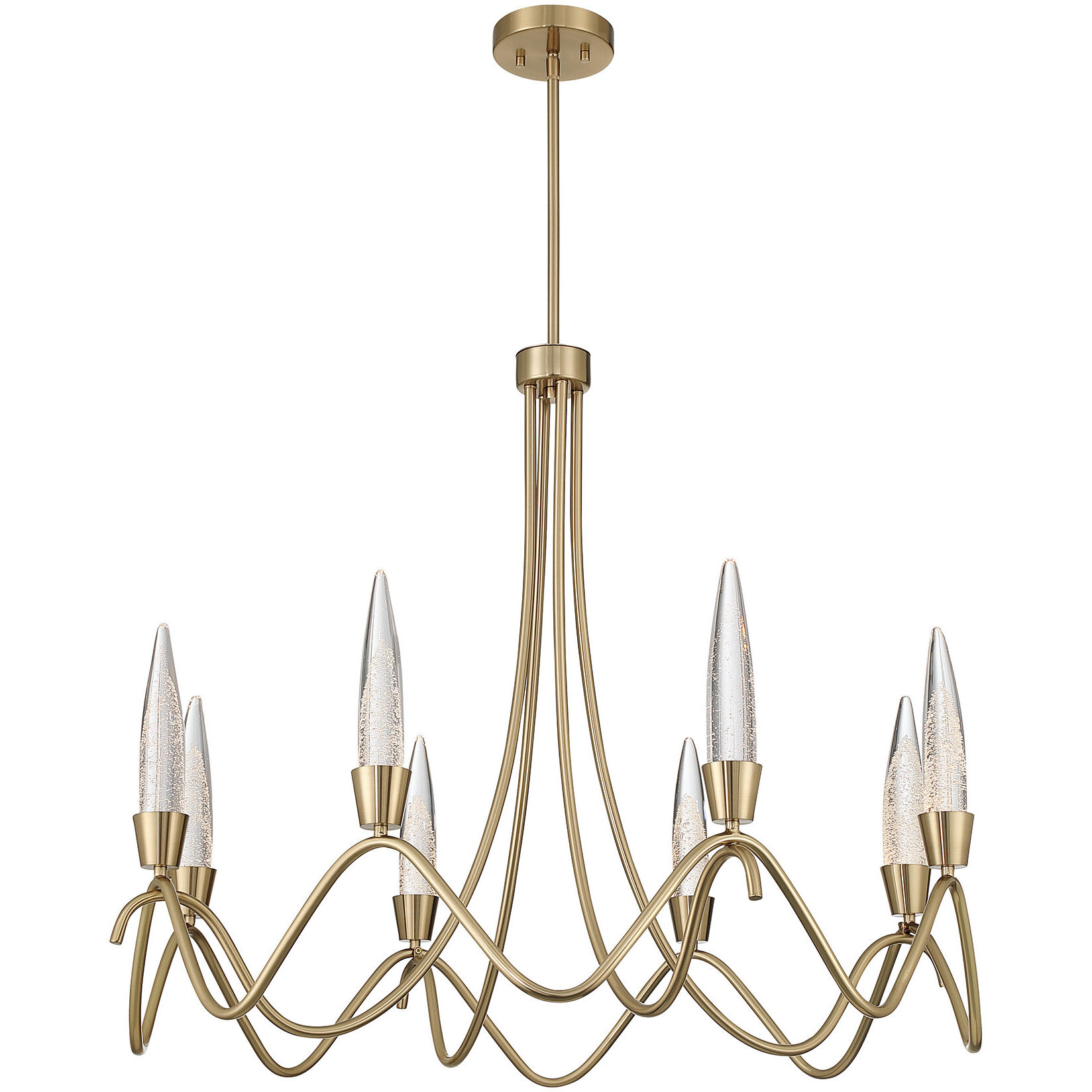 Sofia LED 36 inch Noble Brass Chandelier Ceiling Light