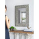 Anita 35.8 X 24 inch Black and White Wall Mirror, Rectangular