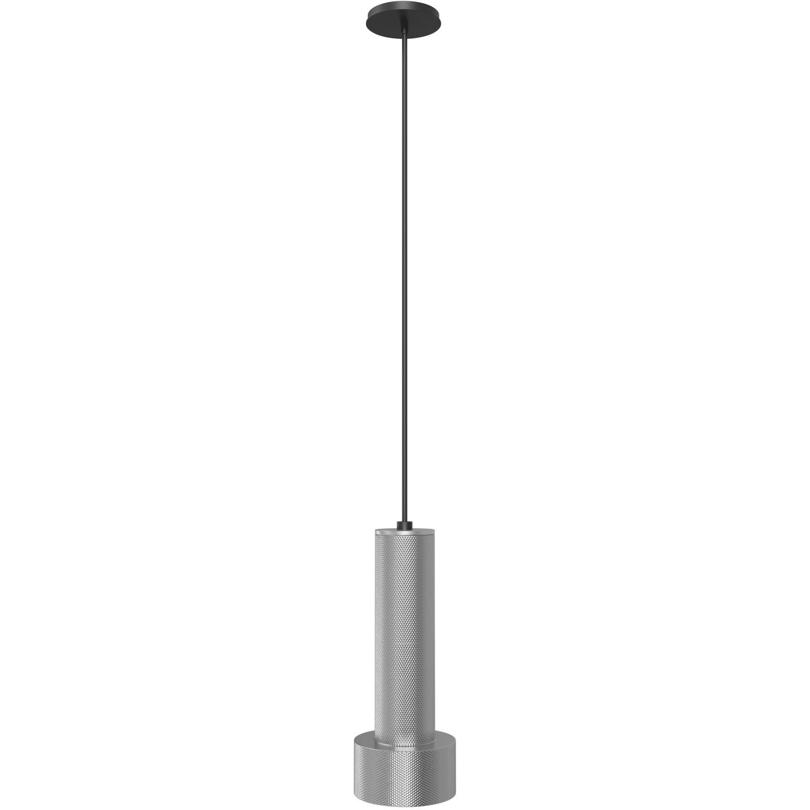 Cicada LED 4 inch Knurled Light Grey Pendant Ceiling Light