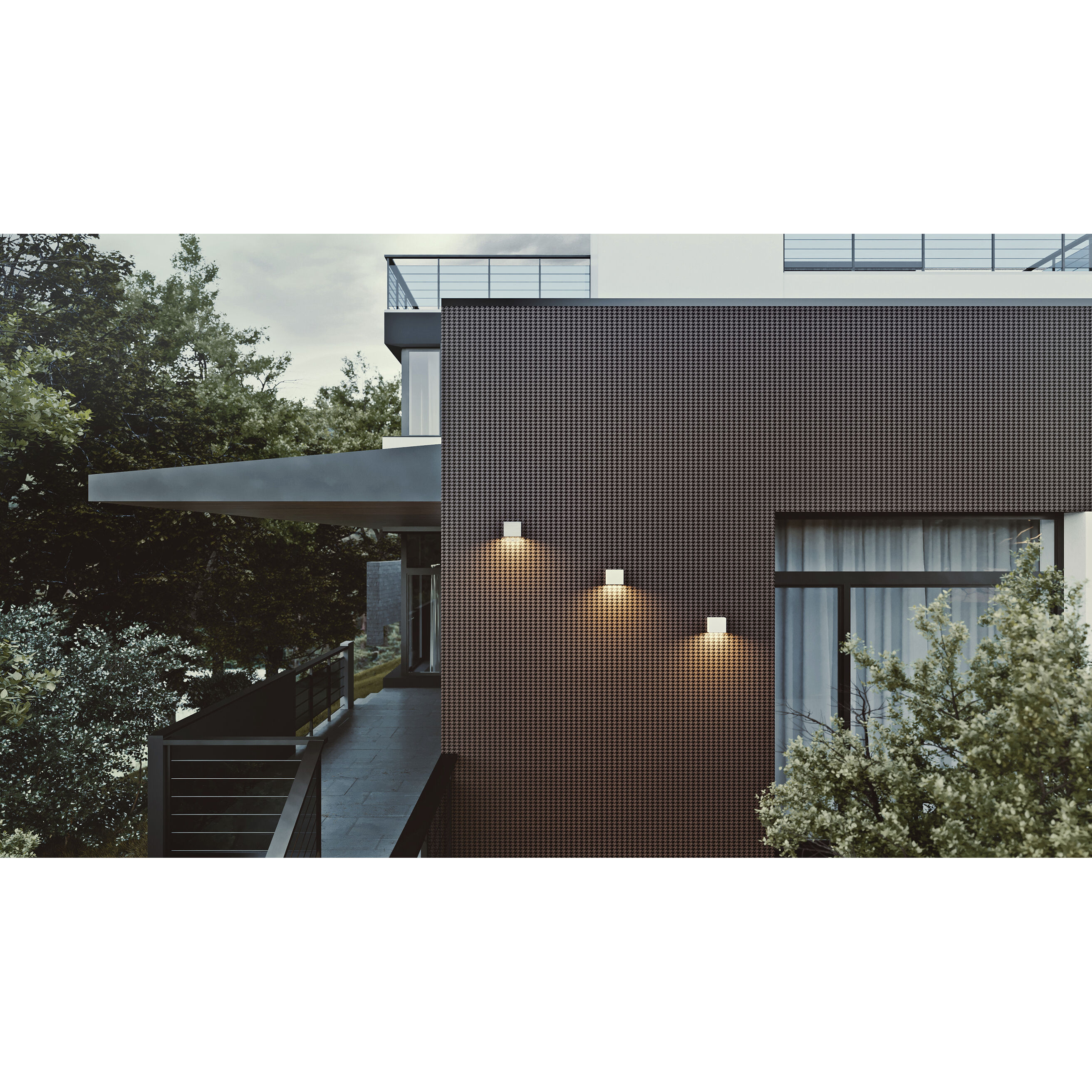 Dakota LED 7 inch White Outdoor Sconce in 8 in