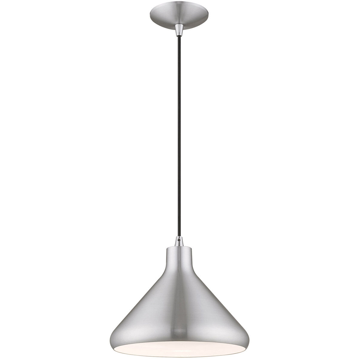 Allison 1 Light 11 inch Brushed Aluminum Mini Pendant Ceiling Light