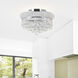 Empire 3 Light 12 inch Chrome Flush Mount Ceiling Light