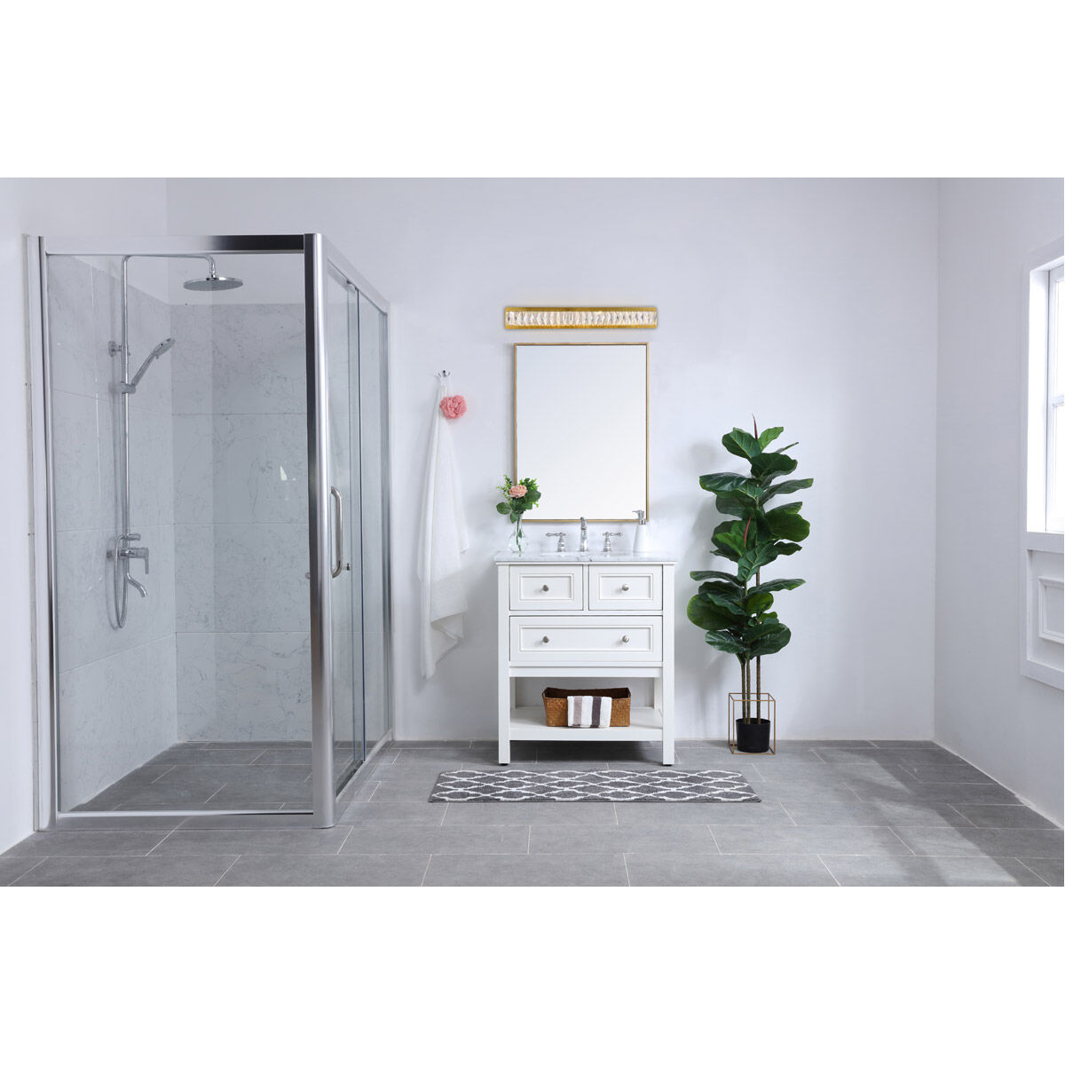 Monroe LED Gold Wall Sconce Wall Light