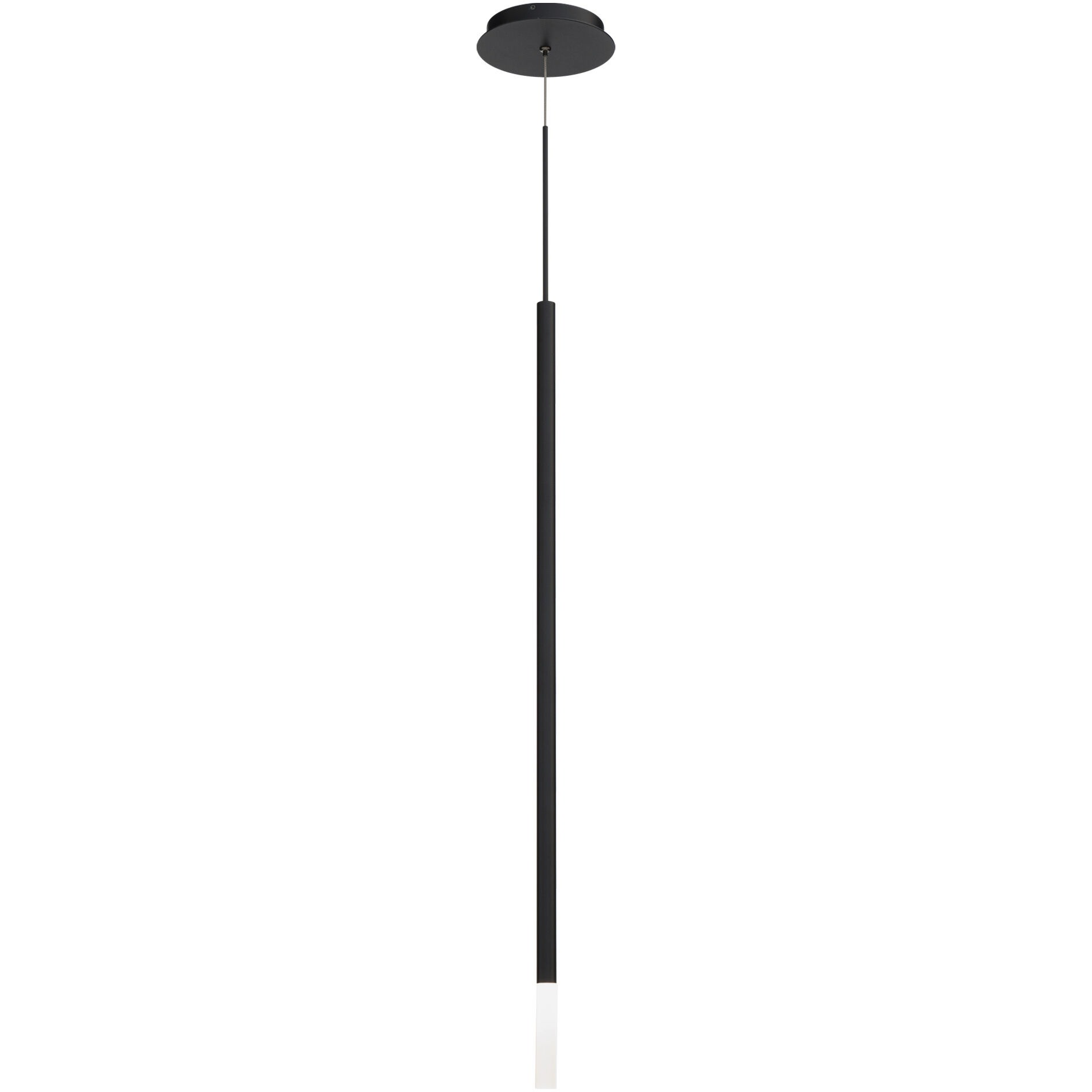 Viggo LED 0.75 inch Black Pendant Ceiling Light in 3500K, dweLED