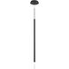 Viggo LED 0.75 inch Black Pendant Ceiling Light in 4000K, dweLED