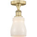 Ellery 1 Light 4.75 inch Brushed Brass Semi-Flush Mount Ceiling Light