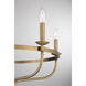 Transitional 5 Light 26.63 inch Natural Brass Chandelier Ceiling Light