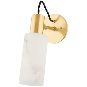 Malba 1 Light 4.75 inch Aged Brass Wall Sconce Wall Light