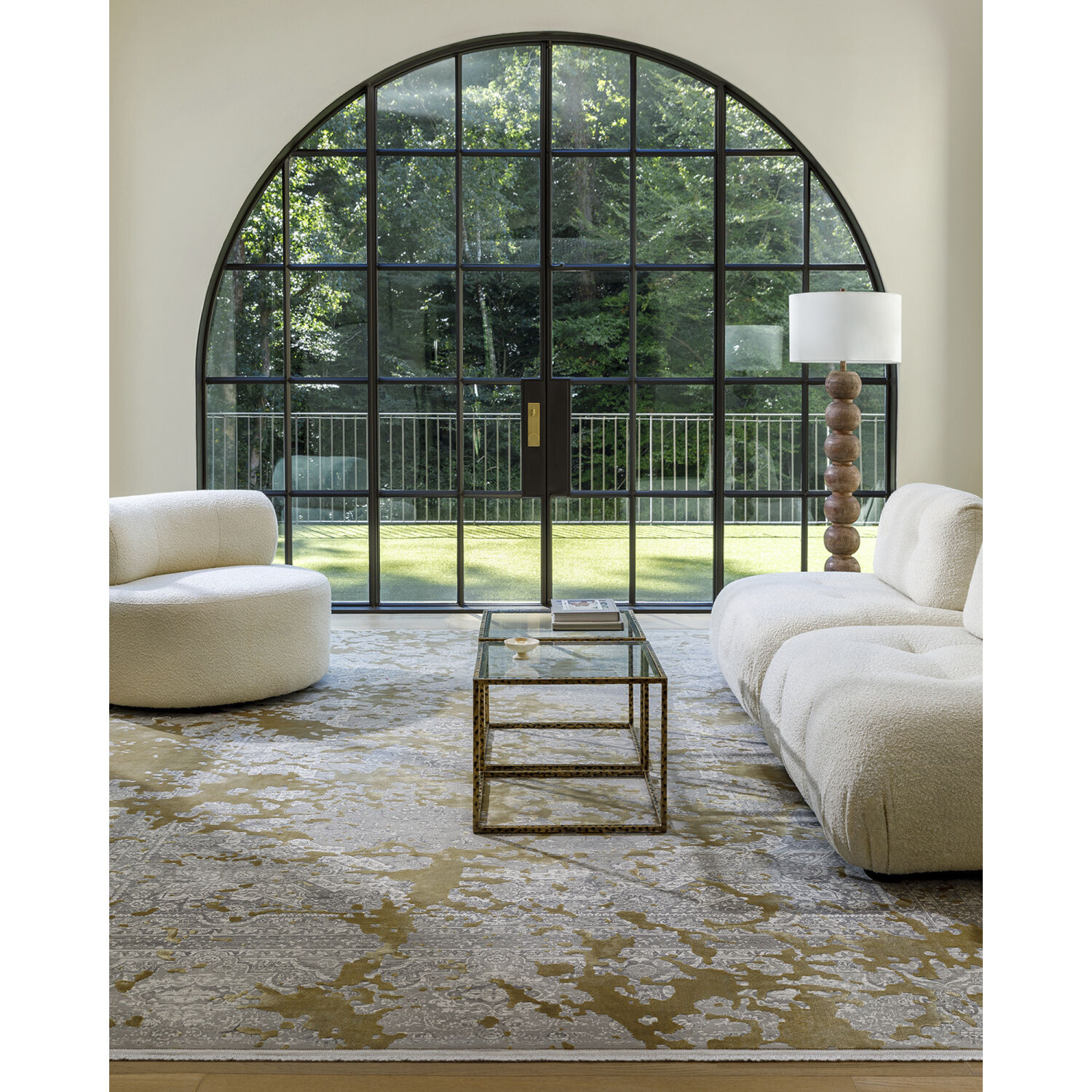 Solar 134 X 90 inch Tan Rug, Rectangle