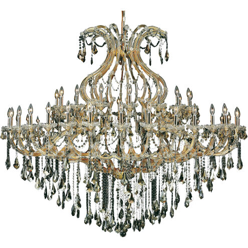 Maria Theresa 49 Light 72 inch Gold Foyer Ceiling Light in Golden Teak