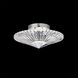 Signature Origami LED 12 inch Polished Chrome Semi-Flush Mount Ceiling Light, Schonbek Signature