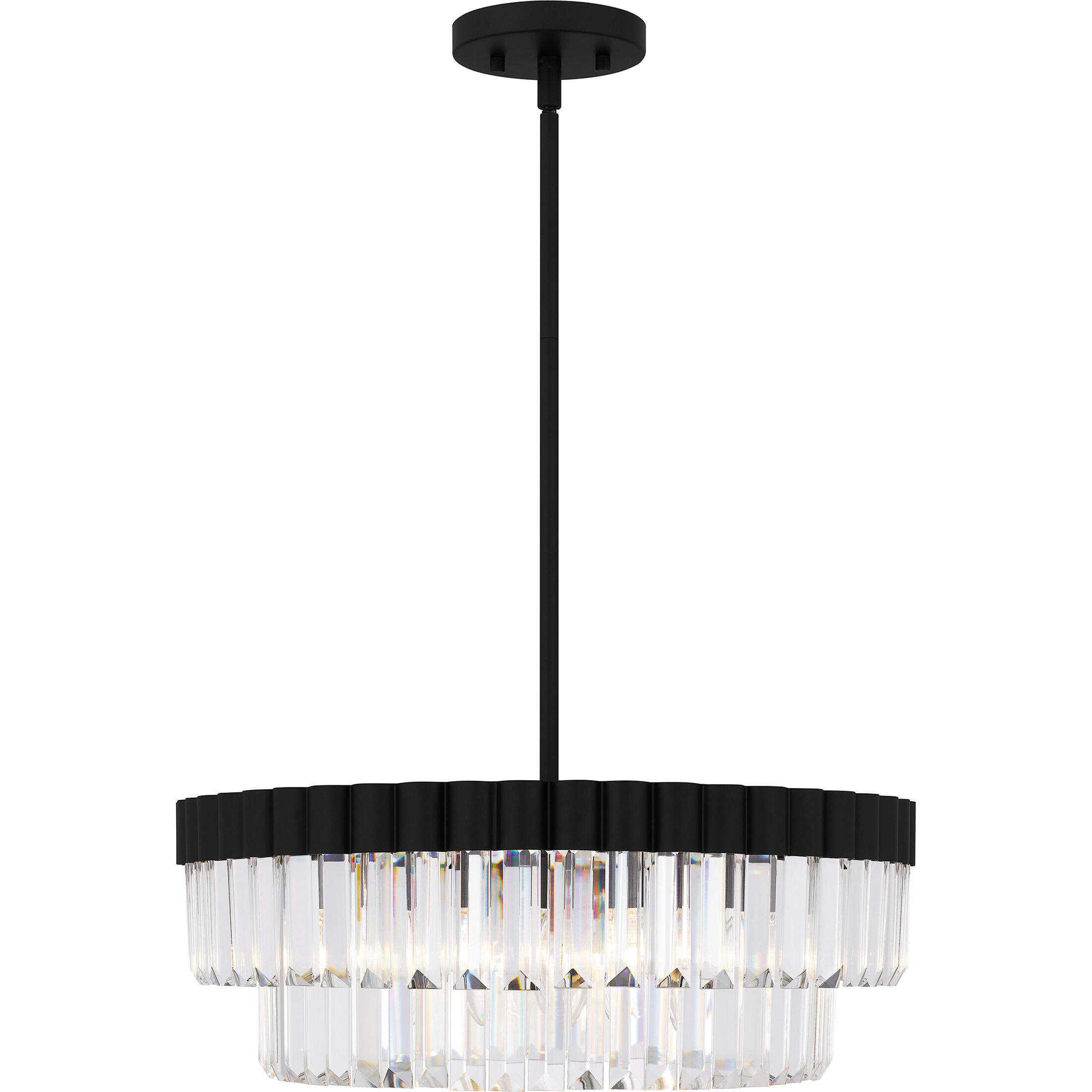 Starlight 4 Light 18.5 inch Matte Black Pendant Ceiling Light, Large