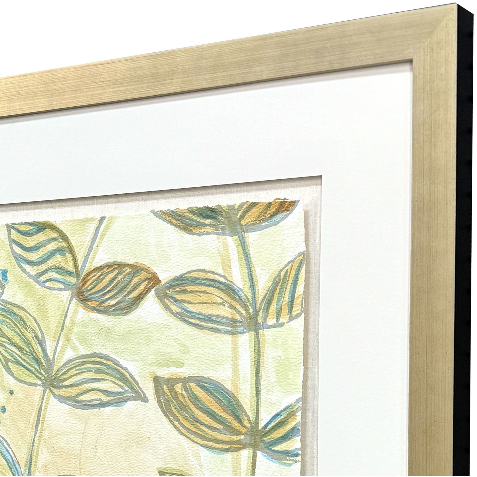 Shimmering Garden I & II Green and Multi and Yellow and Orange Framed Art, The Studio