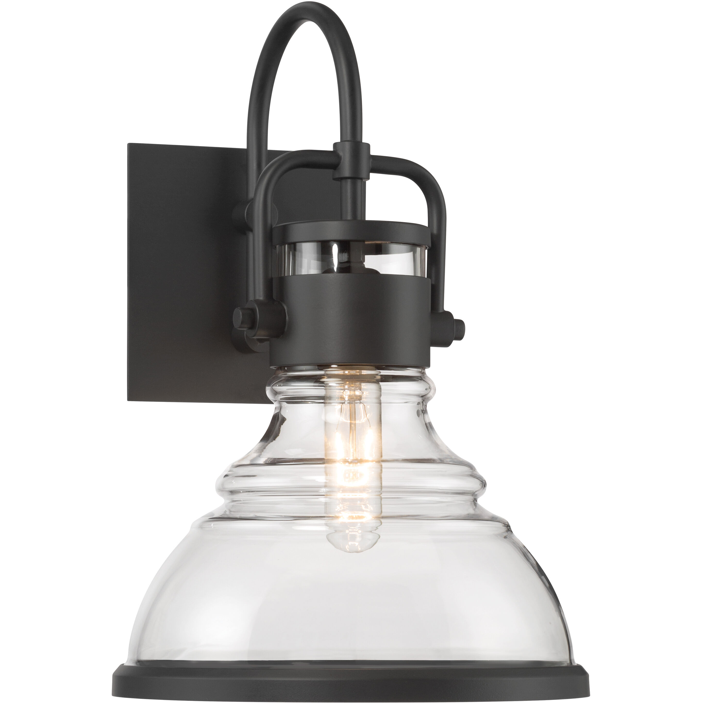 Calen 1 Light 15.5 inch Dark Matte Black Outdoor Wall Sconce