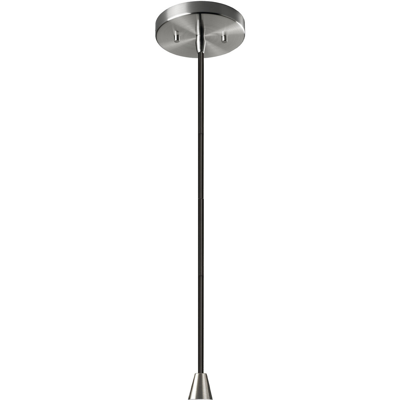 Radiance Collection 1 Light 12 inch Brushed Nickel and Matte White and Black Pendant Ceiling Light