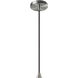 Radiance Collection 1 Light 12 inch Brushed Nickel and Matte White and Black Pendant Ceiling Light