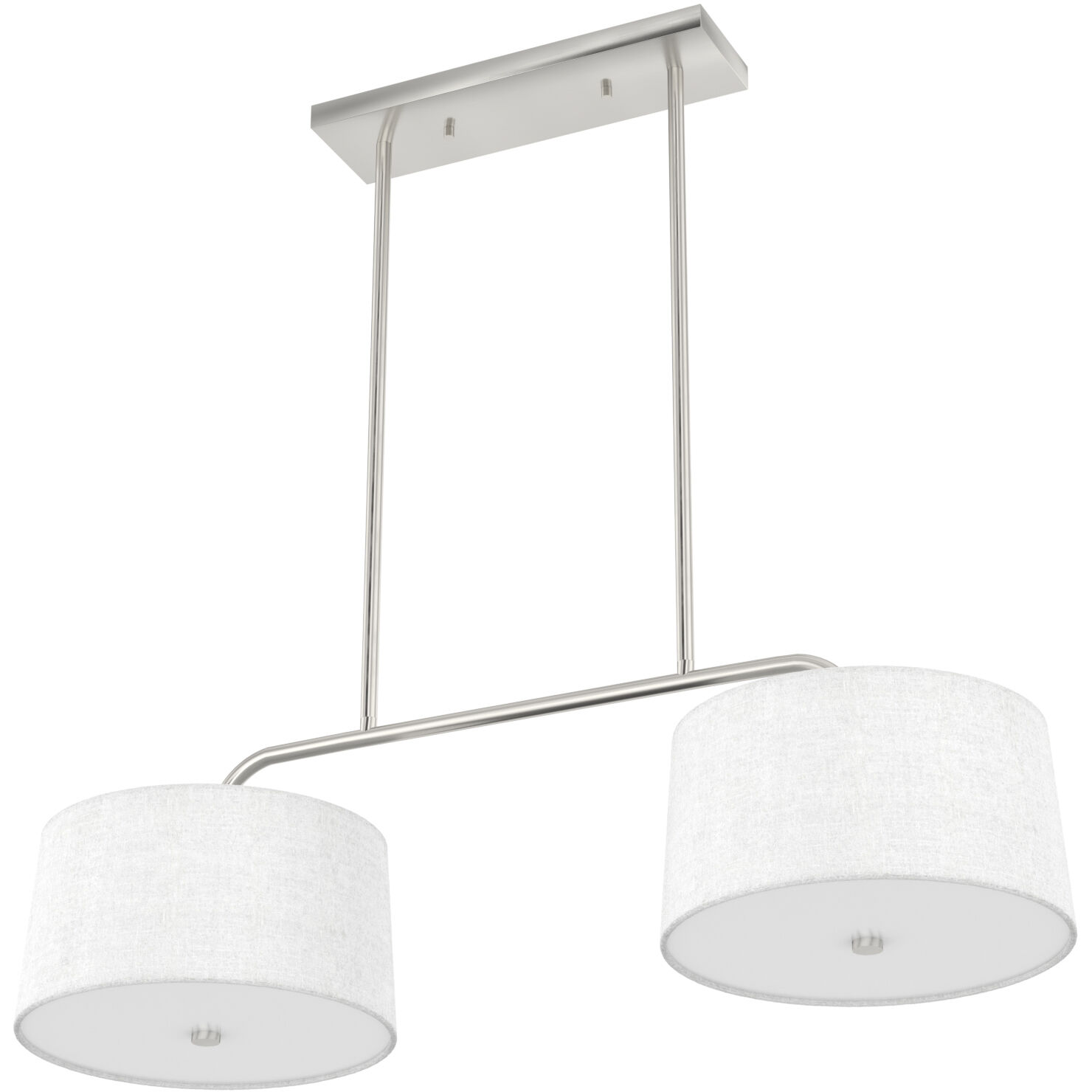 Cottage Hill 4 Light 37 inch Brushed Nickel Linear Chandelier Ceiling Light