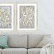 Florals Collection Gray Framed Art