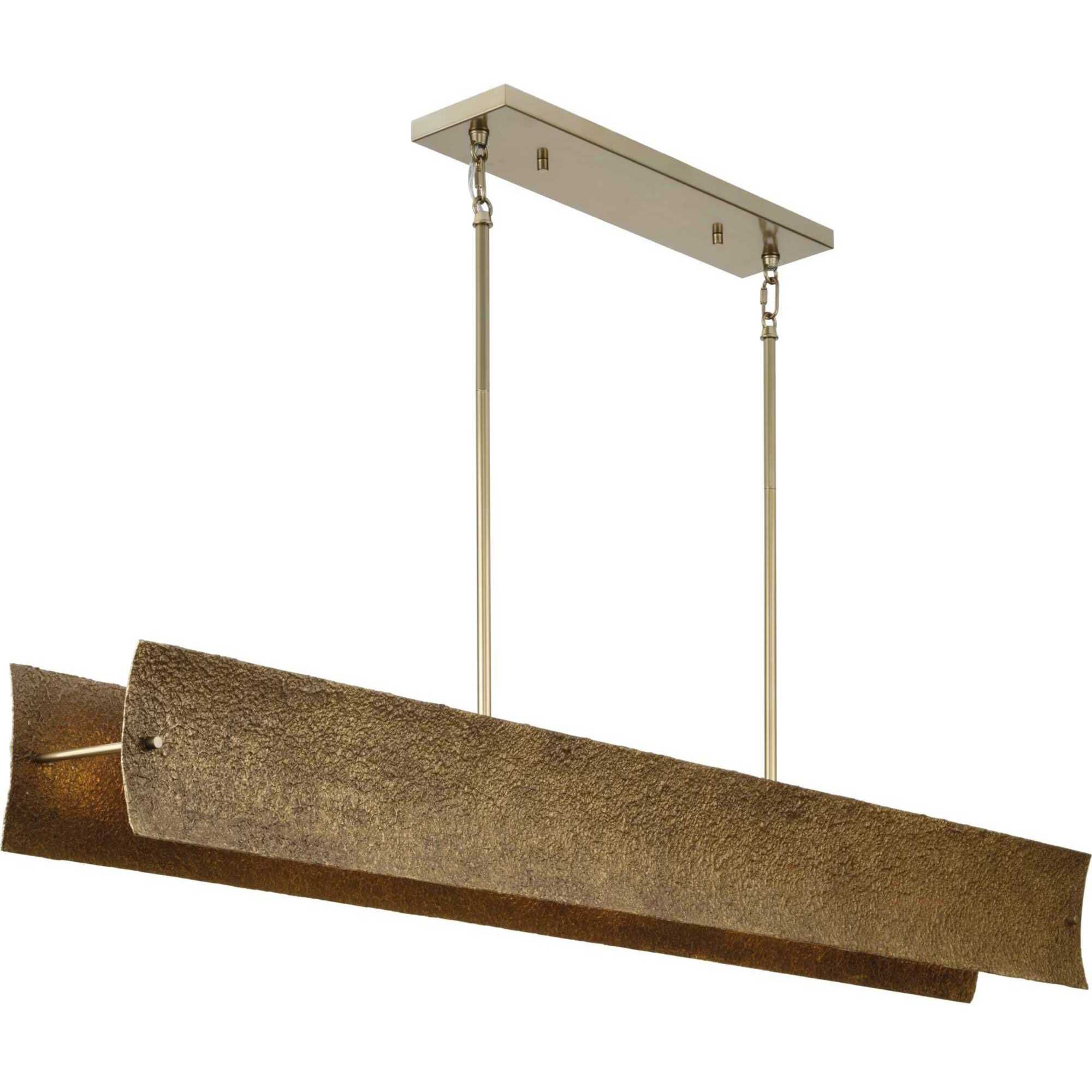 Lusail 8 Light 54 inch Soft Gold Linear Chandelier Ceiling Light, Design Series