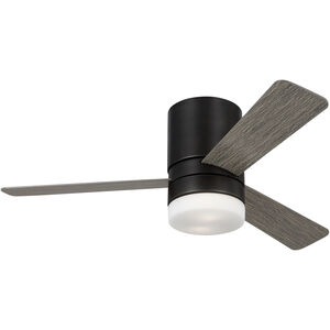 Era 44 Hugger LED 44 inch Aged Pewter with Light Grey Weathered Oak Blades Indoor/Outdoor Ceiling Fan