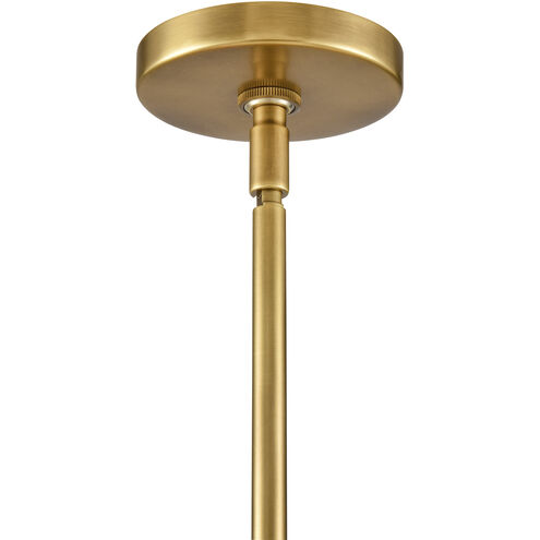 Gillian 4 Light 28 inch Natural Brass with Matte Black Chandelier Ceiling Light