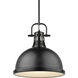 Yep Duncan 1 Light 14 inch Matte Black Pendant Ceiling Light, Large