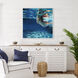 Holding Breath Blue and Brown Canvas