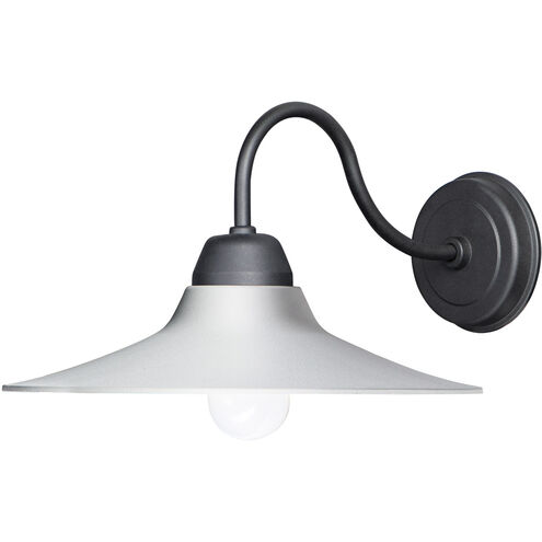 Dockside 1 Light 8.5 inch White/Black Outdoor Wall Mount in White and Black