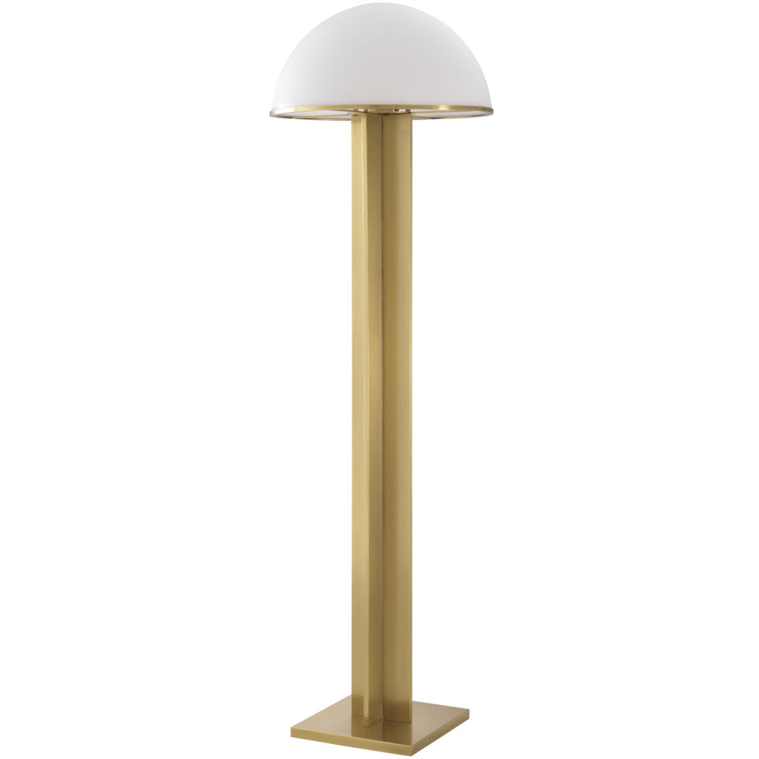 Berkley 53.15 inch 40 watt Antique Brass Floor Lamp Portable Light