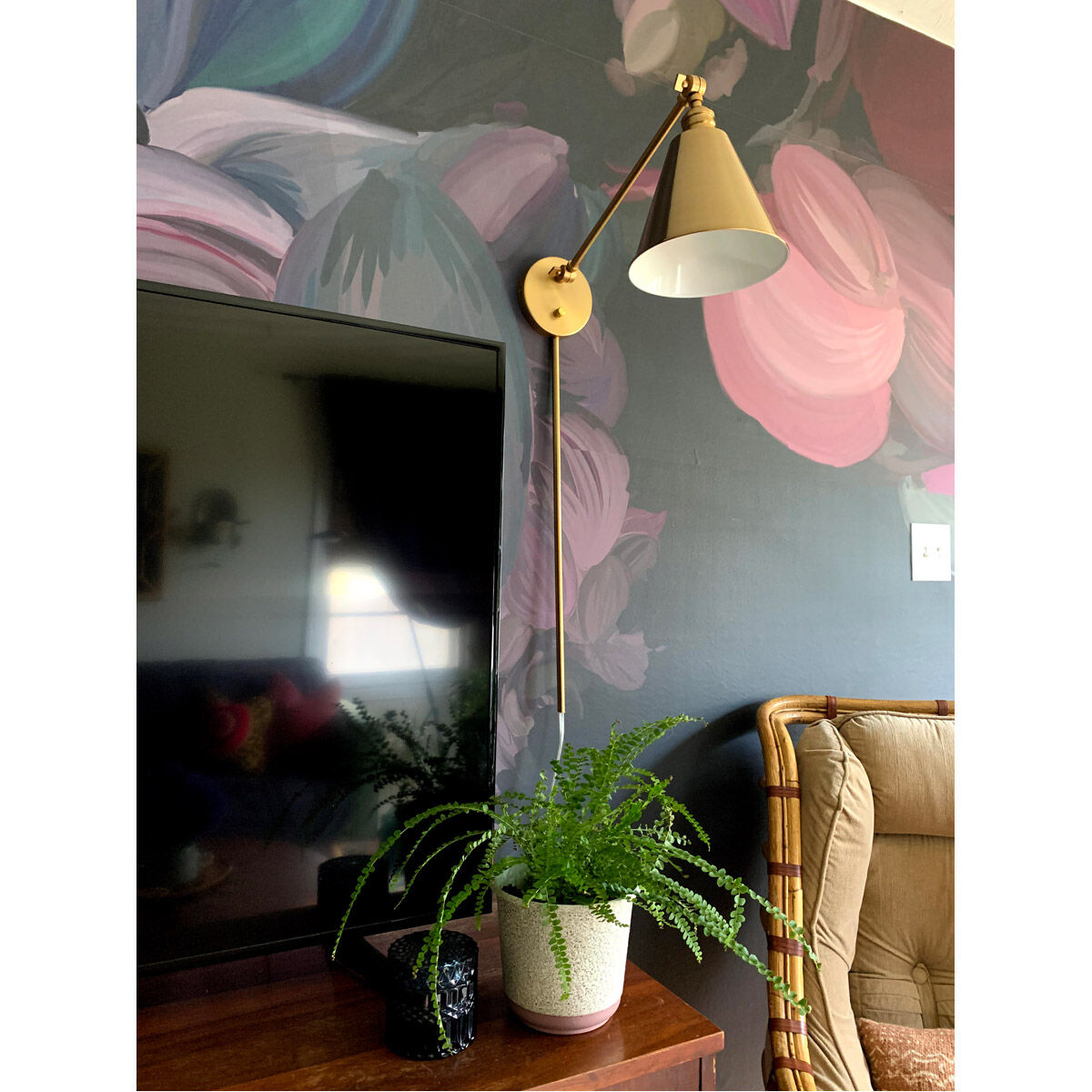 Library 1 Light 8 inch Black Wall Sconce Wall Light