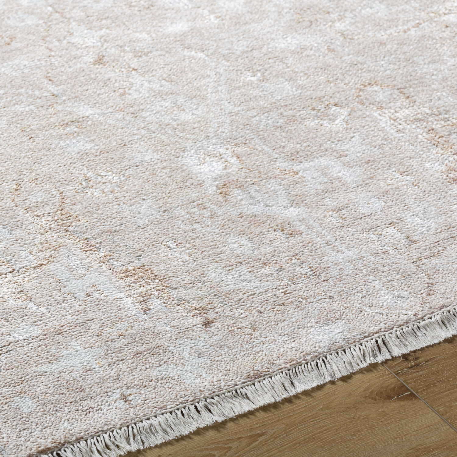 Le Blanc 120 X 96 inch Ash / Khaki / Light Silver Handmade Rug in 8 x 10