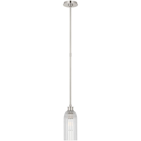 AERIN Asalea LED 4.5 inch Polished Nickel Pendant Ceiling Light