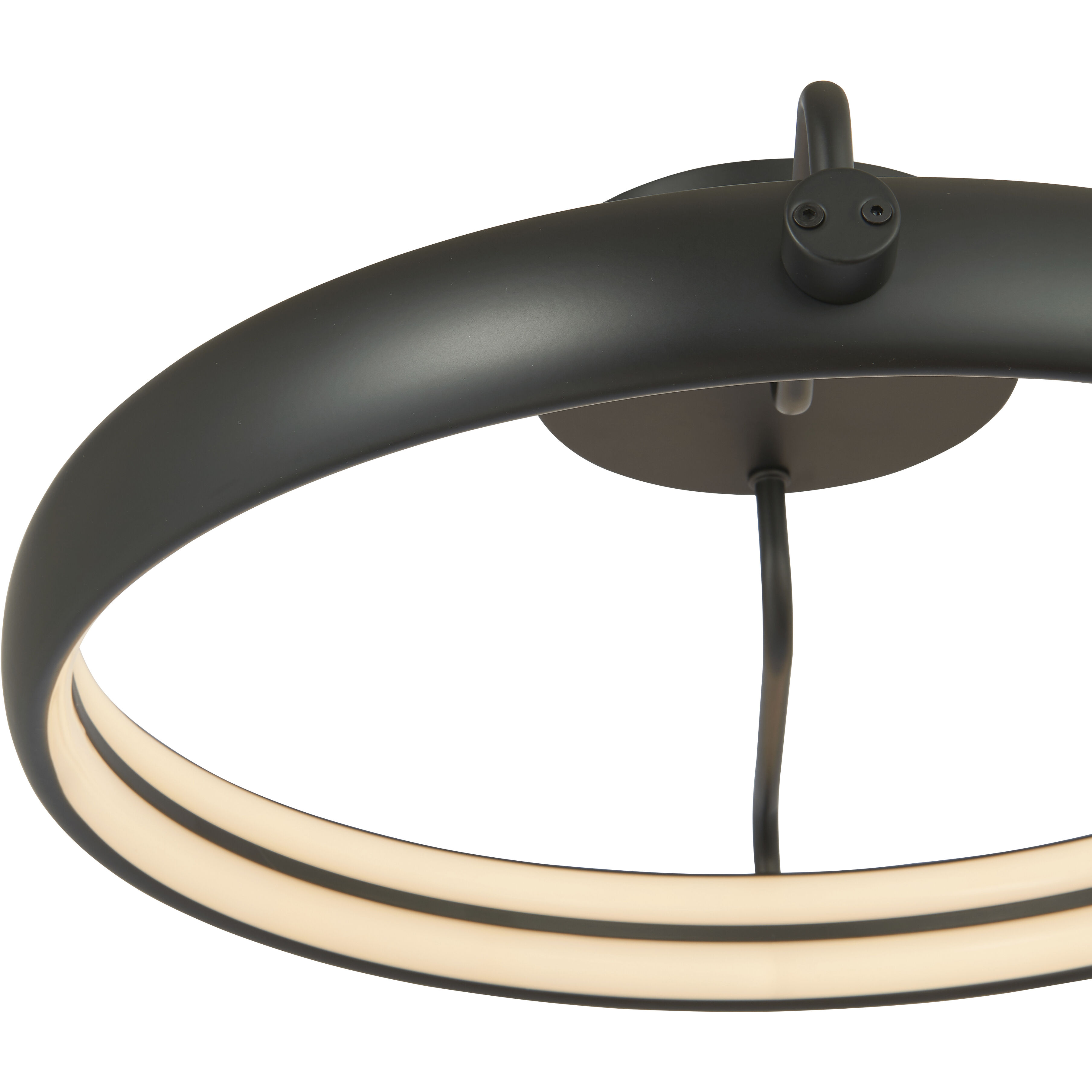Rave LED 18 inch Matte Black Flush Mount Ceiling Light