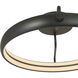 Rave LED 18 inch Matte Black Flush Mount Ceiling Light