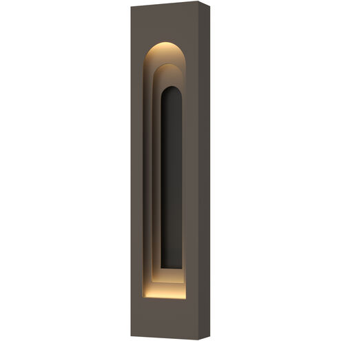 Art + Alchemy Procession Arch 2 Light 40 inch Coastal Dark Smoke with Coastal Black Outdoor Wall Light in Coastal Dark Smoke/Coastal Black