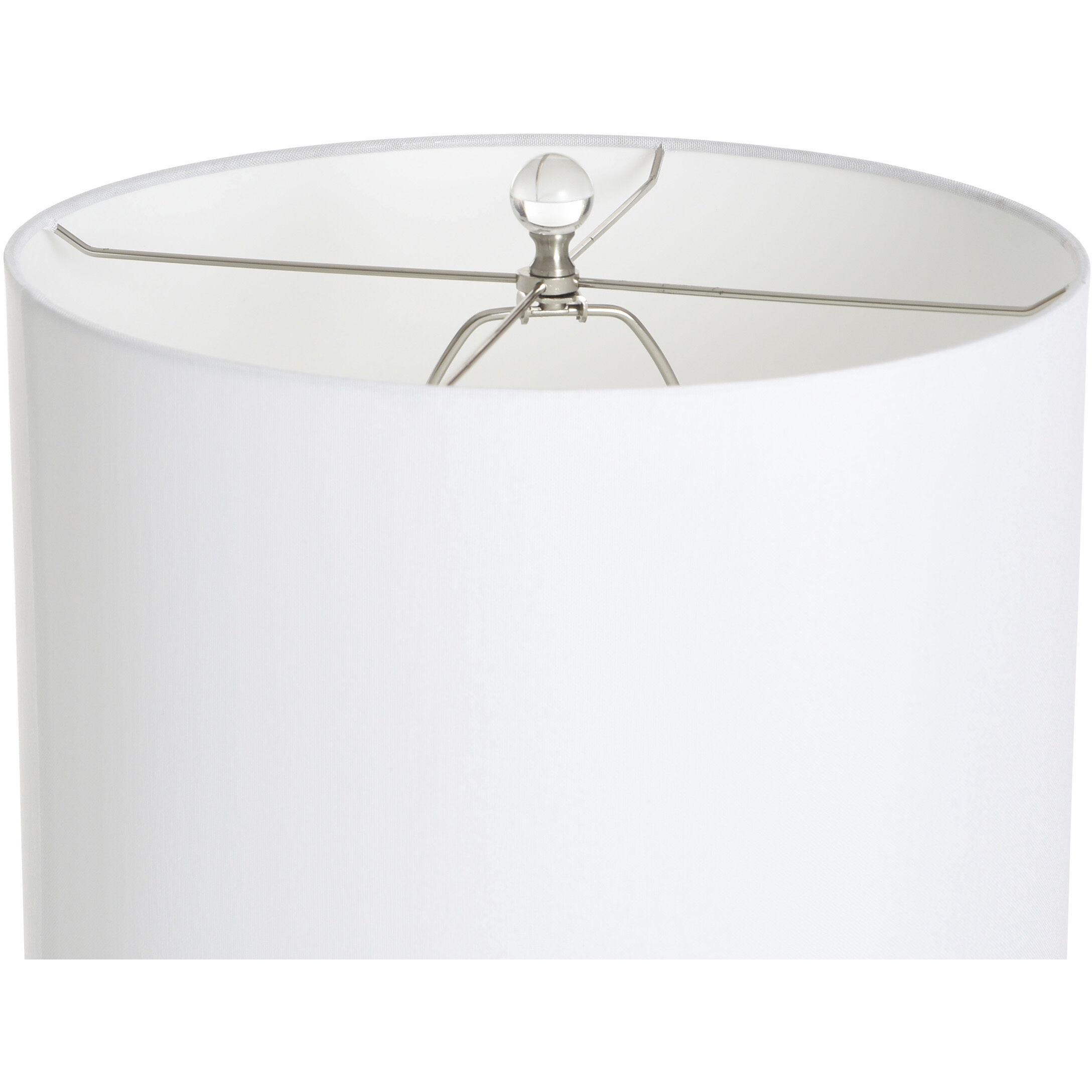 Cameron 28 inch 100.00 watt Tuquoise and Silver and Clear Table Lamp Portable Light