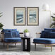 Waterside Green and Blue Framed Art