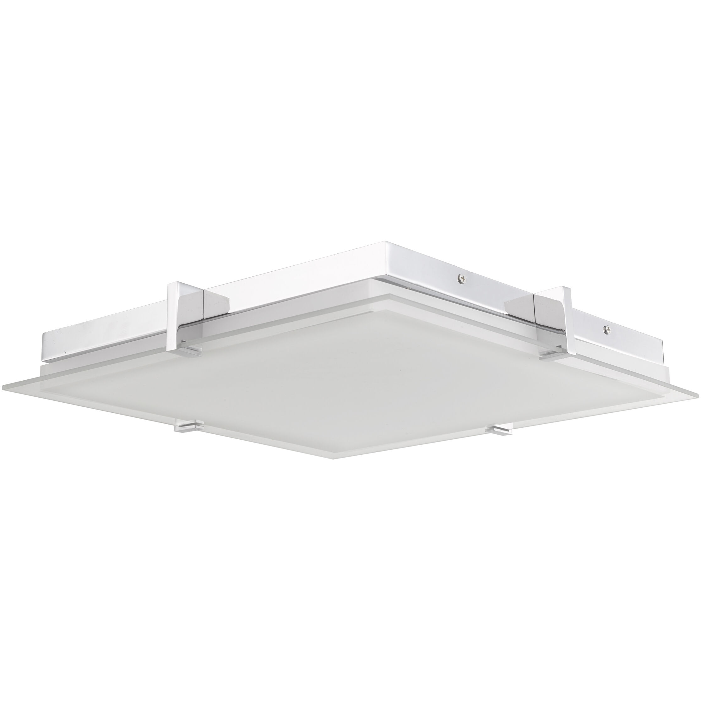 Matrix LED 15.4 inch Chrome Flush Mount Ceiling Light