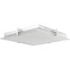 Matrix LED 15.4 inch Chrome Flush Mount Ceiling Light