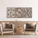 Geometrics Collection Antique Silver Wood With Rubbed Edges Framed Art
